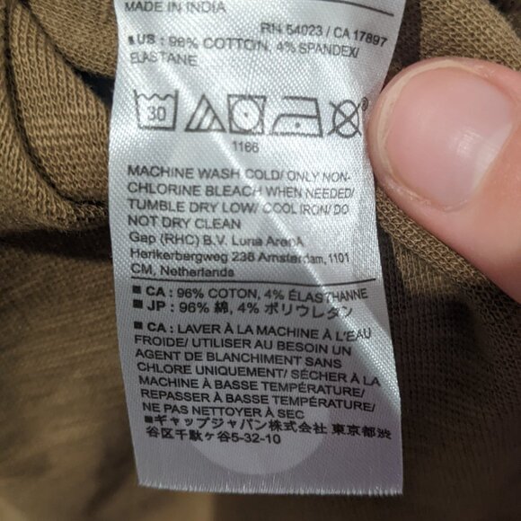 Good condition Banana Republic T Shirt Dress Olive Green Size M Tall - Picture 3 of 6